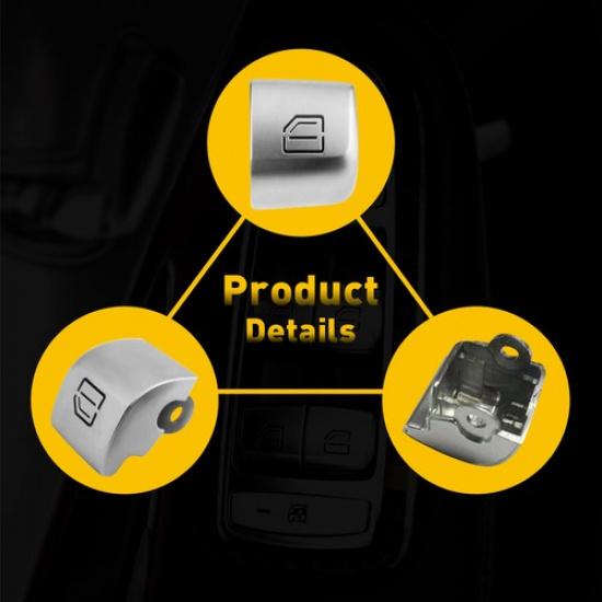 Window Switch Button Cover Caps For Mercedes W213 E-CLASS E180 E200 E220 AMG E43