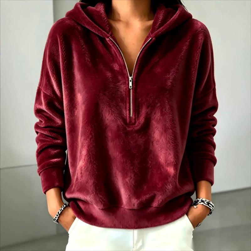 Women S Fall Winter Fleece Hooded Sweatshirt Casual