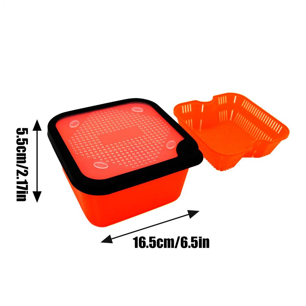 Live Bait Box Fishing Tackle Box Fishing Box with Inner Frame Fishing Accessories Red Worm Live Bait Container