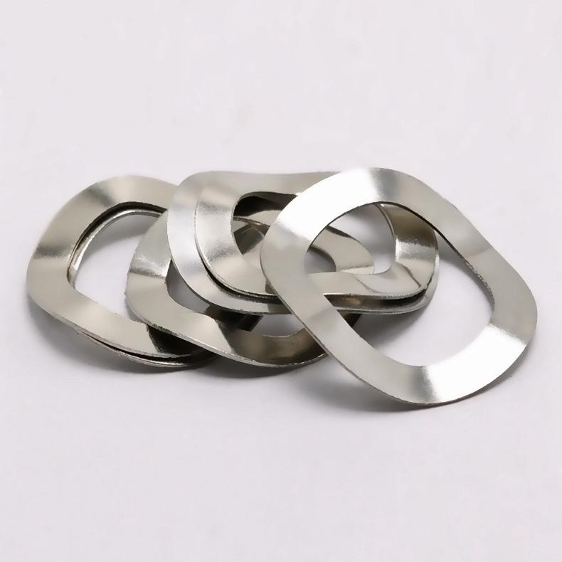 304 Stainless Steel Triple-Wave Washer Seal Ring Shim M3456810DIN42013 for Shock Absorption