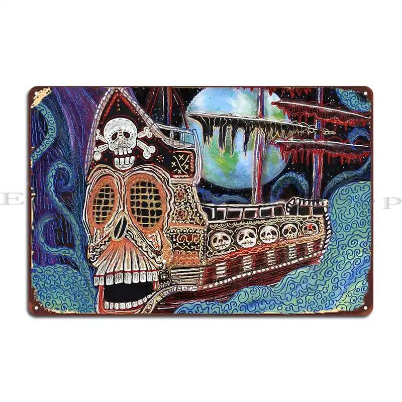 Space Pirates Barbosaart Metal Sign Plaques Garage Club Living Room Wall Plaque Cinema Design Tin Sign Poster