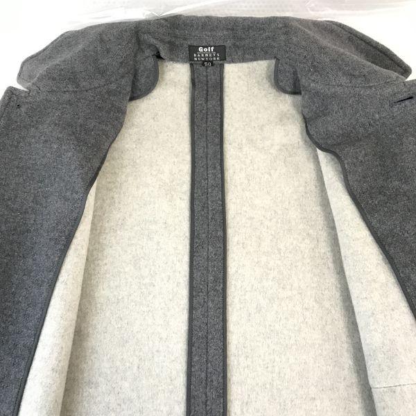 Made in Japan BARNEYS NEW YORK Golf Stand Collar Coat Men’s L Gray(USED)