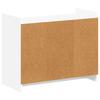 Shoe Cabinet with Storage White 85 x 39.5 x 70 cm Engineered Wood