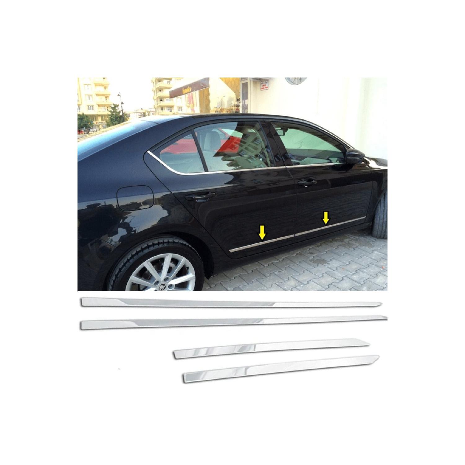 

Для Skoda Octavia накладка боковой двери хром никелированная 2013-2019