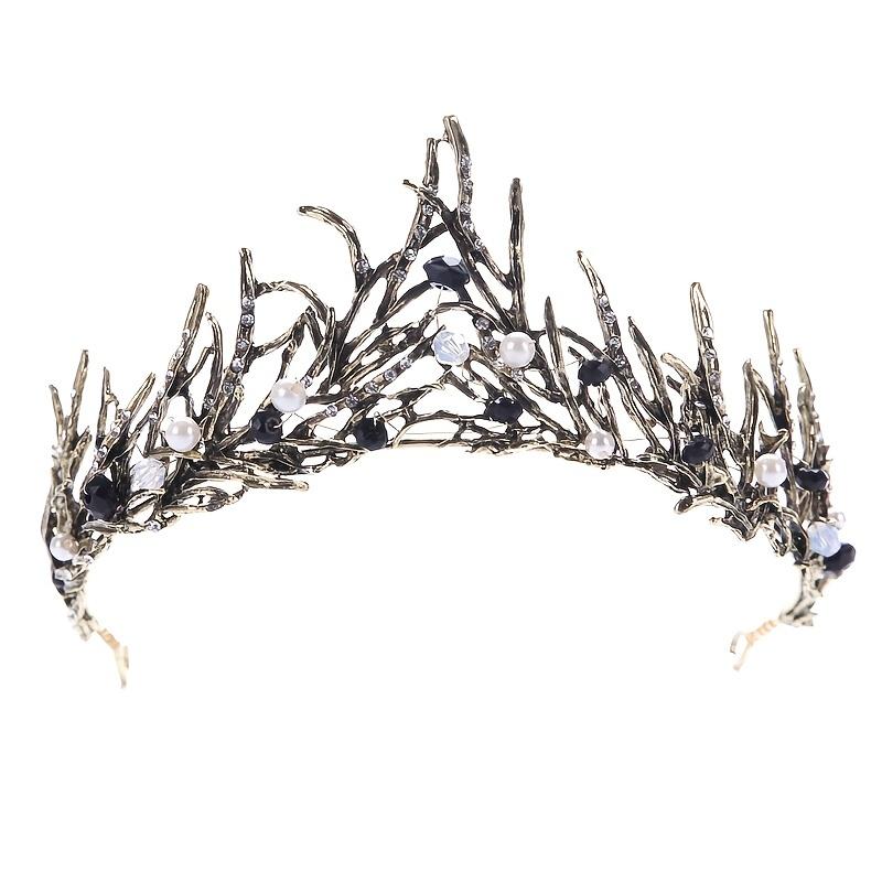 Diadem i korony z kryształkami w stylu barokowym, diadem na bal maturalny, opaska na głowę, akcesoria do włosów dla panny młodej, biżuteria, korona, prezent