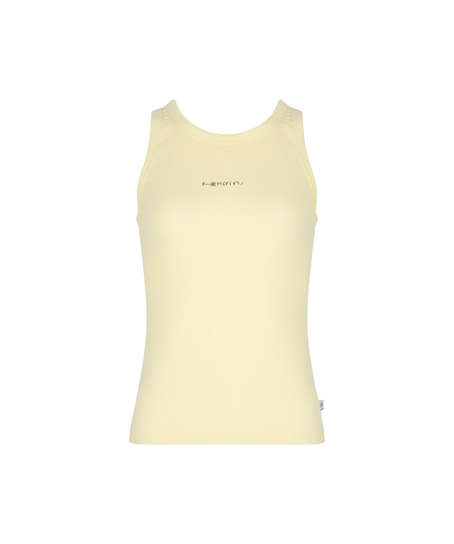 Candini Lemon Soft Ribbed Sleeveless T-Shirt
