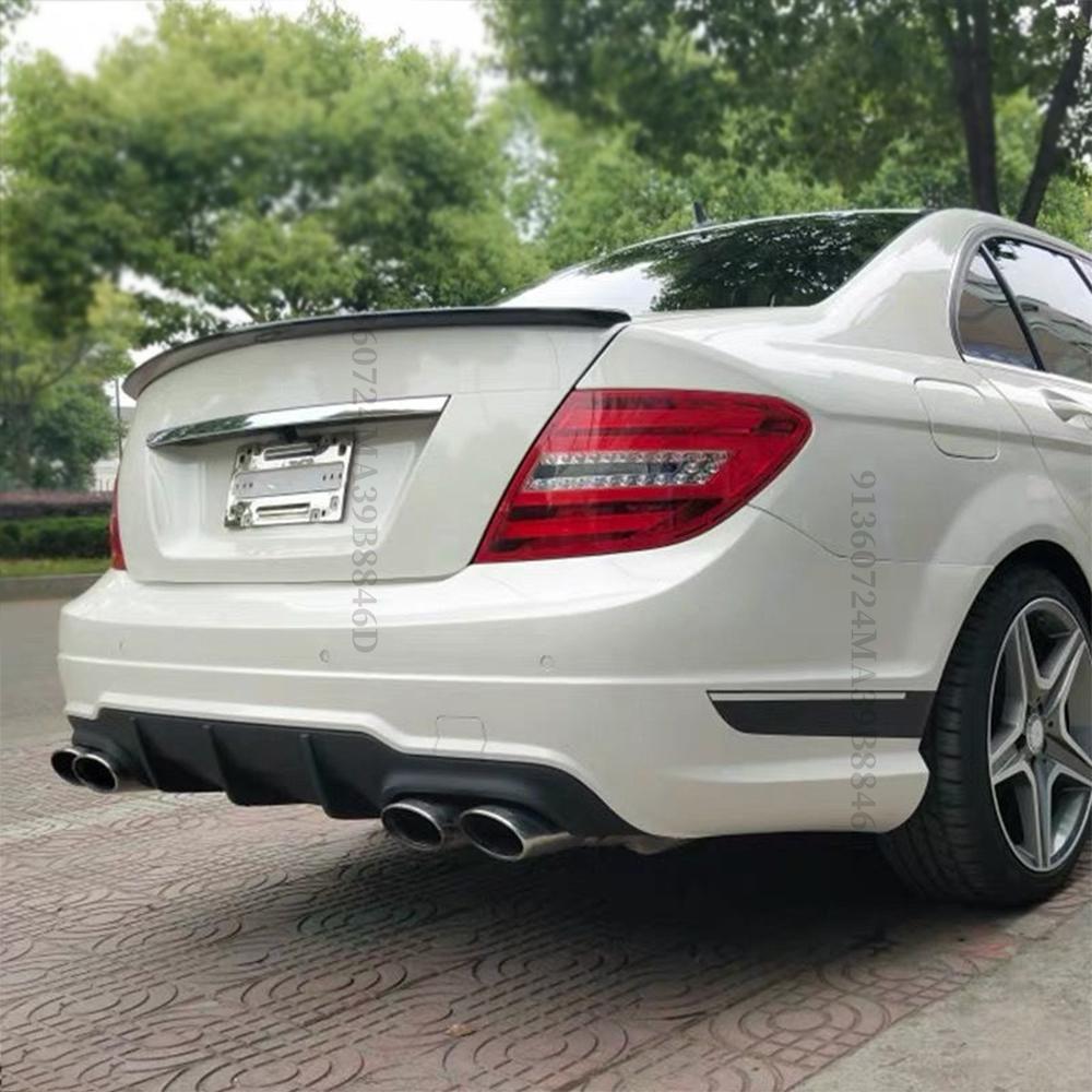 Exterior Part Rear Sport Spoiler Wing Styling Facelift For Mercedes Benz W204 C class 4 Door 2007-2014 C180 C200 C220 C260