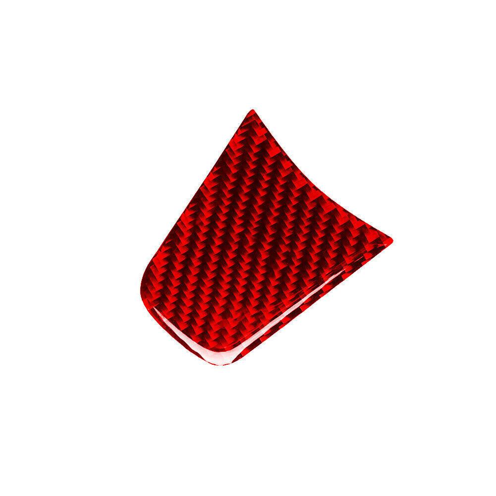 Red Carbon Fiber Interior Steering Wheel Chin Cover Trim For Tesla Model Y/3 17+