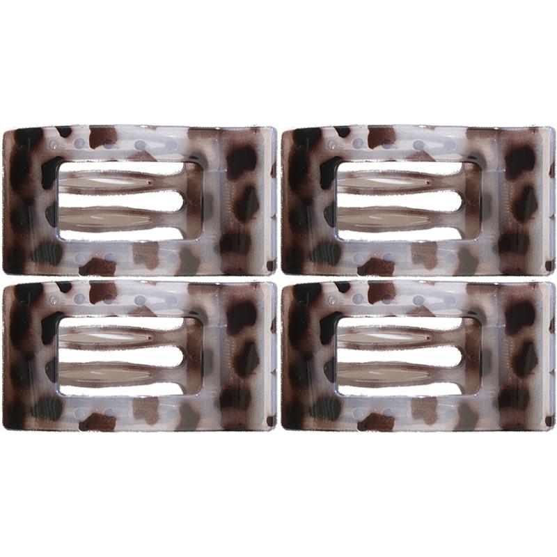 Leopard Print Square Back of The Head Hair Clip Simple and Versatile Fashion Shark Clip Hair Accessories