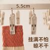 Foldable Laundry Drying Rack With 32/40 Strong Clips Socks Underwear Balcony Home Use
