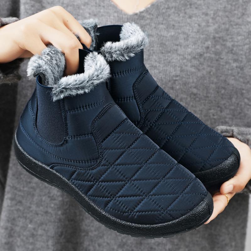 Snow Boots, Cotton Shoes, Cotton Boots with Fleece and Thickened, Women's Boots, Versatile Women's Shoes