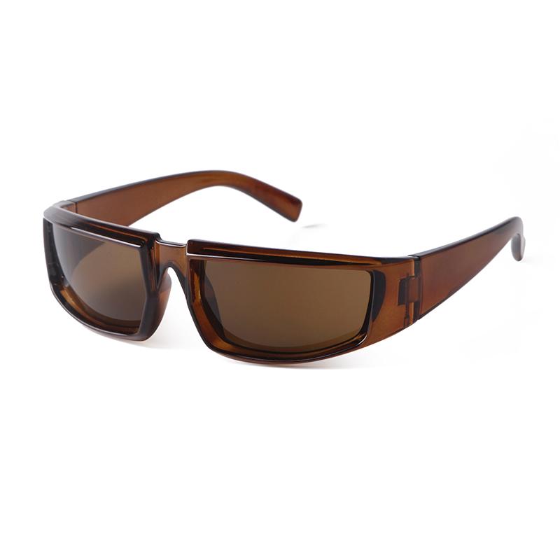 New Y2K Sports Punk Sunglasses Women Brand Designer Rectangular Goggle Sun Glasses UV400 Colorful Mirror Fashion Eyewear