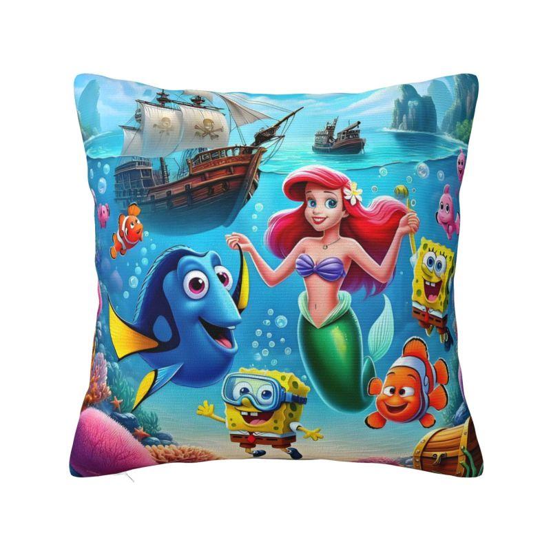 Anpassat Disney-film Hitta Nemo Kuddfodral 40x40cm Soffa Anime Kawaii Modernt Kuddfodral Bil Kuddfodral