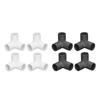 10pcs 3 Way Pipe Fittings PVC Plastic Right Angle Tee Corner Connector 20mm Inner Diameter PVC Elbow Fittings PVC Pipe Connector