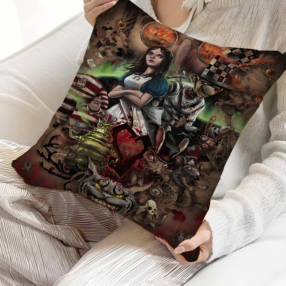 A-Alice M-Madness R-Returns Cushion Cover Inches Farmhouse Decor Home Throw Pillow Covers For Couch Decorations