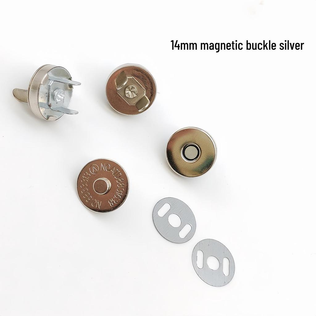 20 Strong Magnetic Snap Button Sets: No-Sew Metal Fasteners for Bags and Clothing
