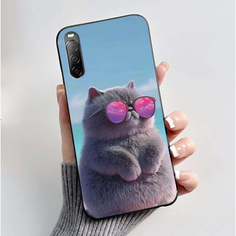 Black Case For Sony Xperia 10 II Luxury Fashion Anti-scratch Shell For Sony Xperia 10 III/Xperia 10 III Lite Cool Dragon King