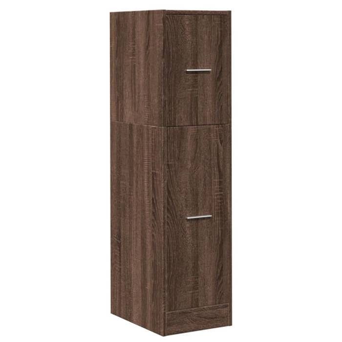VidaXL Armoire apothicaire chêne marron 30x41x118 cm bois d'ingénierie, coffre d'apothicaire, meuble d'apothicaire, coffre à 855166