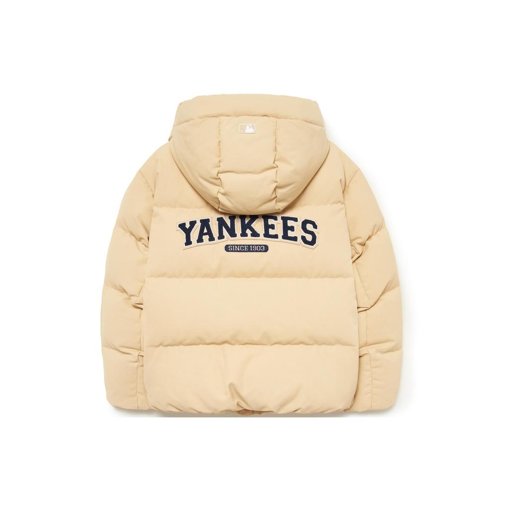 MLB New York Yankees Down Jackets Unisex Sand Hooded Moderate 3ADJV0236-50SAL