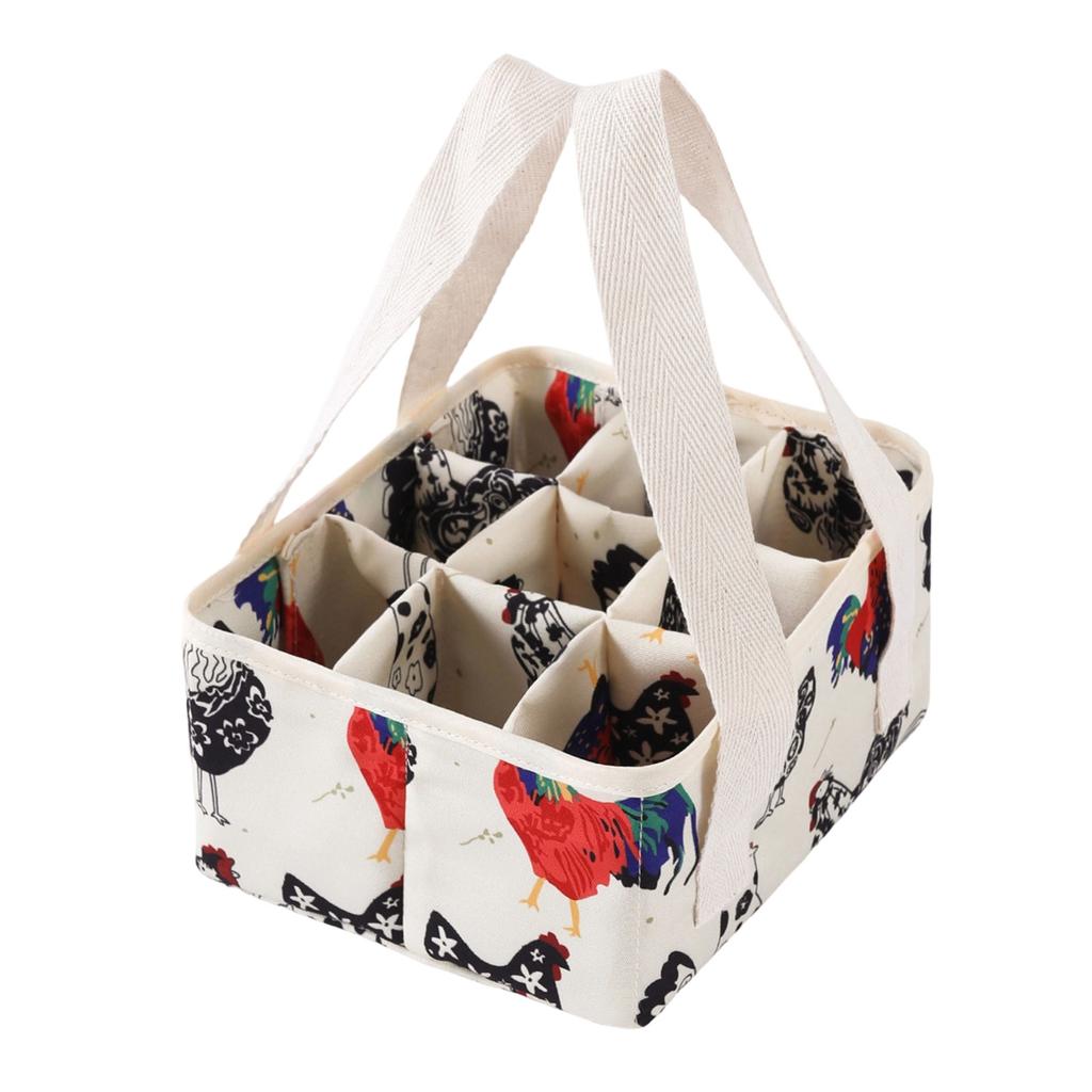 Multipurpose Net Eggs Container With 9 Sections For Farm Gathered Eggs Vegetables And Fruits Storage