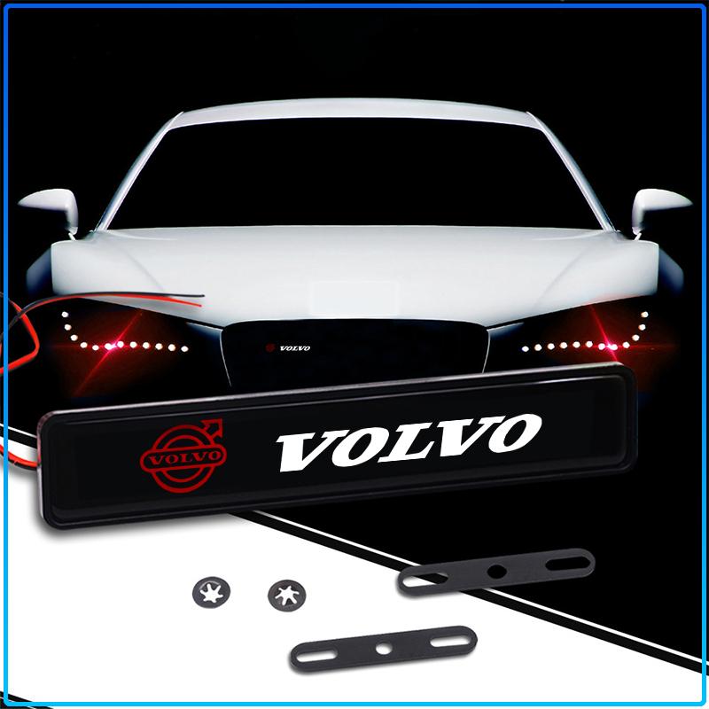 Car Head Grill Emblem LED Light Front Grille Badge Sticker For Volvo Rdesign XC90 S60 XC60 V70 S80 S40 V50 V40 V60 C30 S70