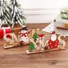 Christmas Festival Decor: Wooden Letter Ornaments - English Old Man Desktop Decorations