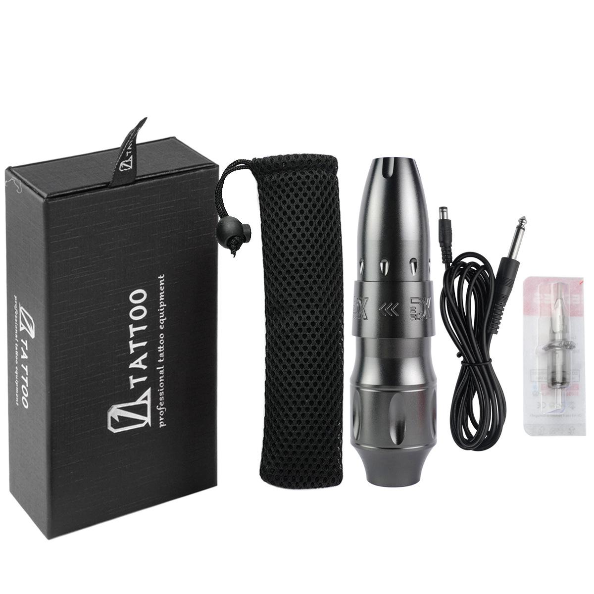 

Изысканная моторная ручка для татуировки Короткая ручка для татуировки Секантная ручка для татуировки с эффектом тумана Высокоточный многофункциональный инструмент для татуировки Оборудование для татуировки серый