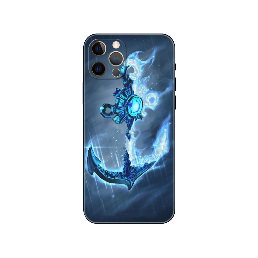 Husă de telefon cu barcă Ancoră dungi pentru iphone 5 5s se 6 6s 7 8 plus x 10 XR XS 11 12 13 mini pro MAX husă din tpu neagră