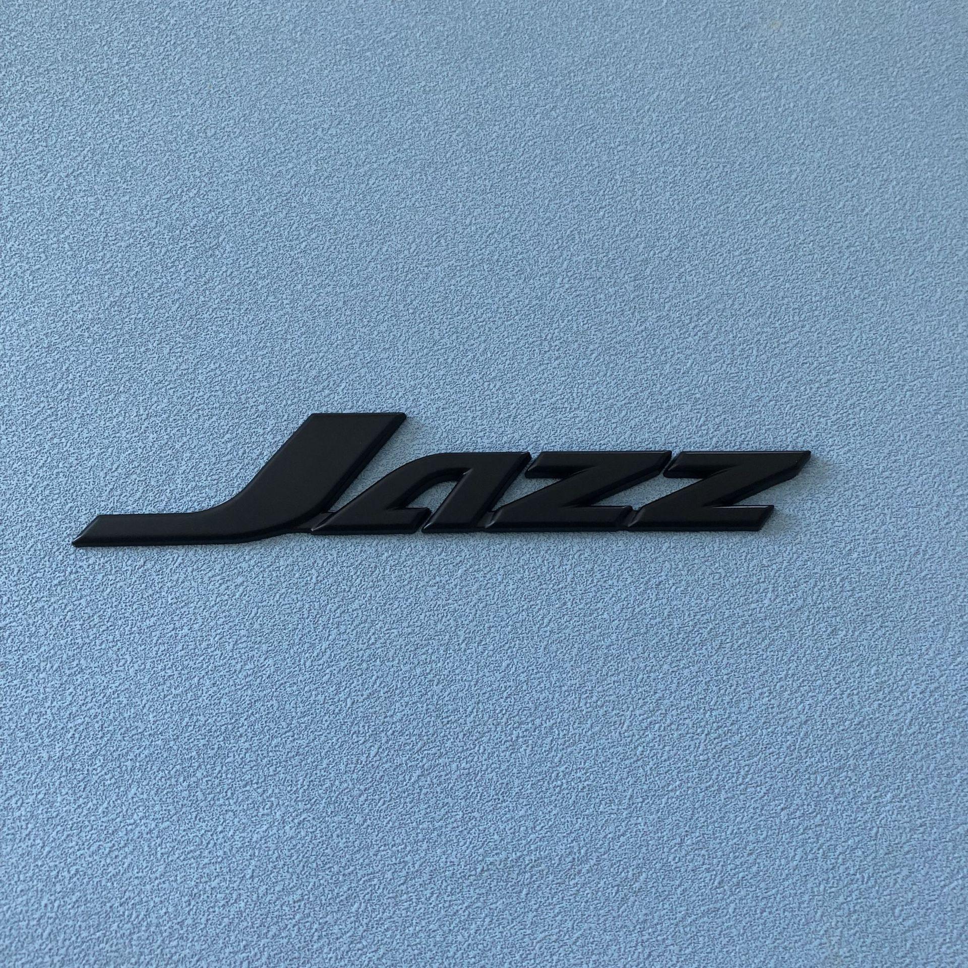 

Автомобільний значок JAZZ для Honda Fit: Декоративна наклейка на металевий валізу з-за кордону чорний