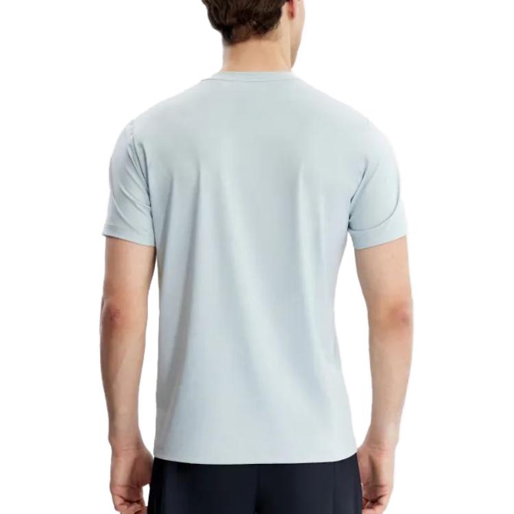 FILA Loose Fit Logo Print Crew Neck Short Sleeve T-Shirt Men Tops Gray A11M321102F-GY