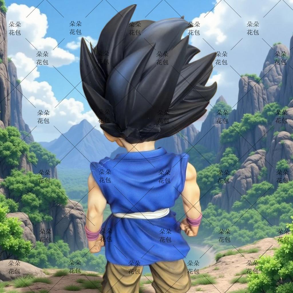New 25Cm Dragon Ball Z Son Goku Figure Super Saiyan Pvc Action Figure Replaceable Heads Collectible Model Toy Gift