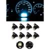 Kits LED Light Instrument Dash TNeo Wedge Bulbs Climate Cluster Ice Blue 1-SMD 10Pcs/Set 12-14V DC High Quality