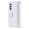 Style 005 For Samsung Galaxy A56 5G Wallet Case Rhombus Stitching Line PU Leather Phone Cover