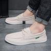 Men's Shoes Summer One-pedal Casual Shoes Corduroy Cloth Breathable Fisherman Shoes Lightweight Soft Sole Handmade Old Beijing Cloth Shoes