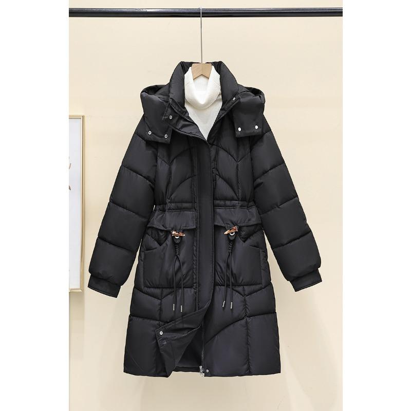 

Cotton clothes women s winter medium and long horn buttons medium mother thickened cotton clothes new cotton clothes jacket M