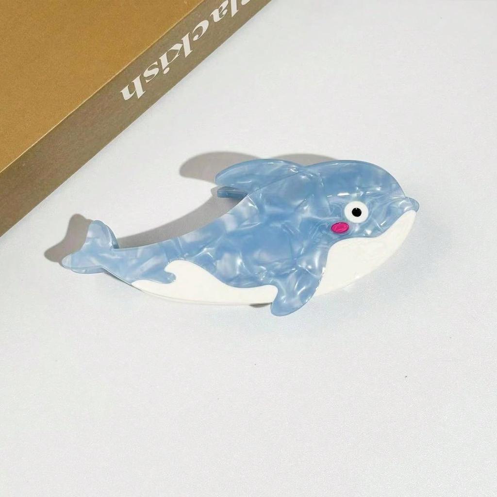 1 Stück Ozean Serie Wal Vogel Kussfisch Essigsäure Greifklemme Niedliche Spleiß Hai Klemme Haaraccessoire