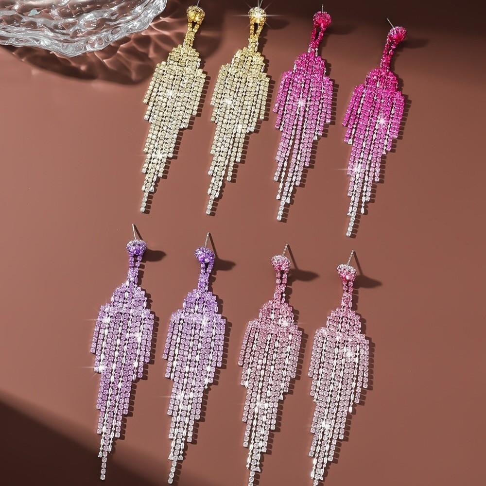 2 paia Orecchini Statement Strass Moda Orecchini Pendenti Lussuosi San Valentino