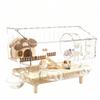Hamster Lebensraum Transparenter Doppelschicht Acryl Futternapf Lebensraum Extra Großer Hamsterkäfig Für Einstreu Kleintier Enthusiast
