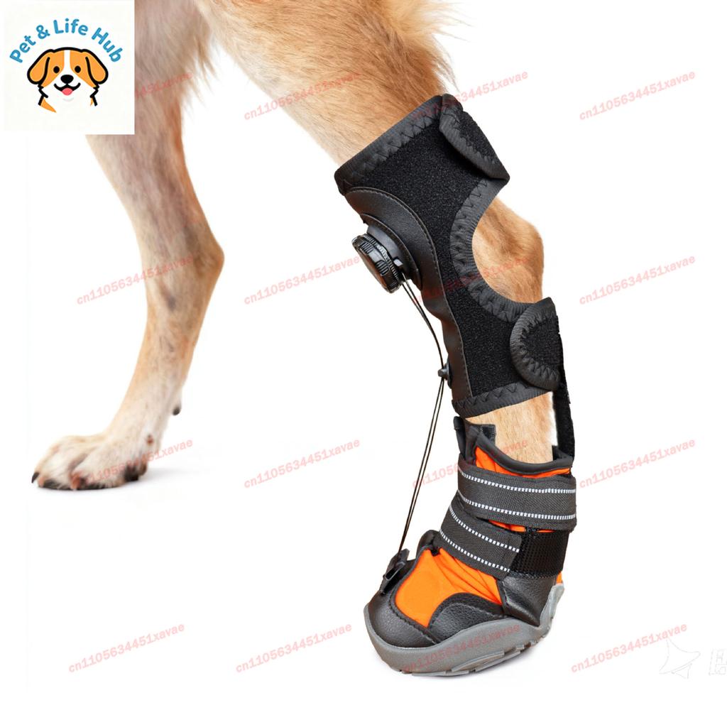 Hundeschuhe Schutz Welpenstiefel Verletzter Hund Gelenkfixierung Schmutzabweisend Anti-Drop Verschleißfest Harte Sohle Atmungsaktiv Fuß