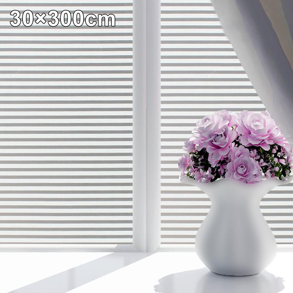 Decorative Frosted Window Stickers Privacy Film Privacy Window Film 30*300cm Translucent Film Non-adhesive Design