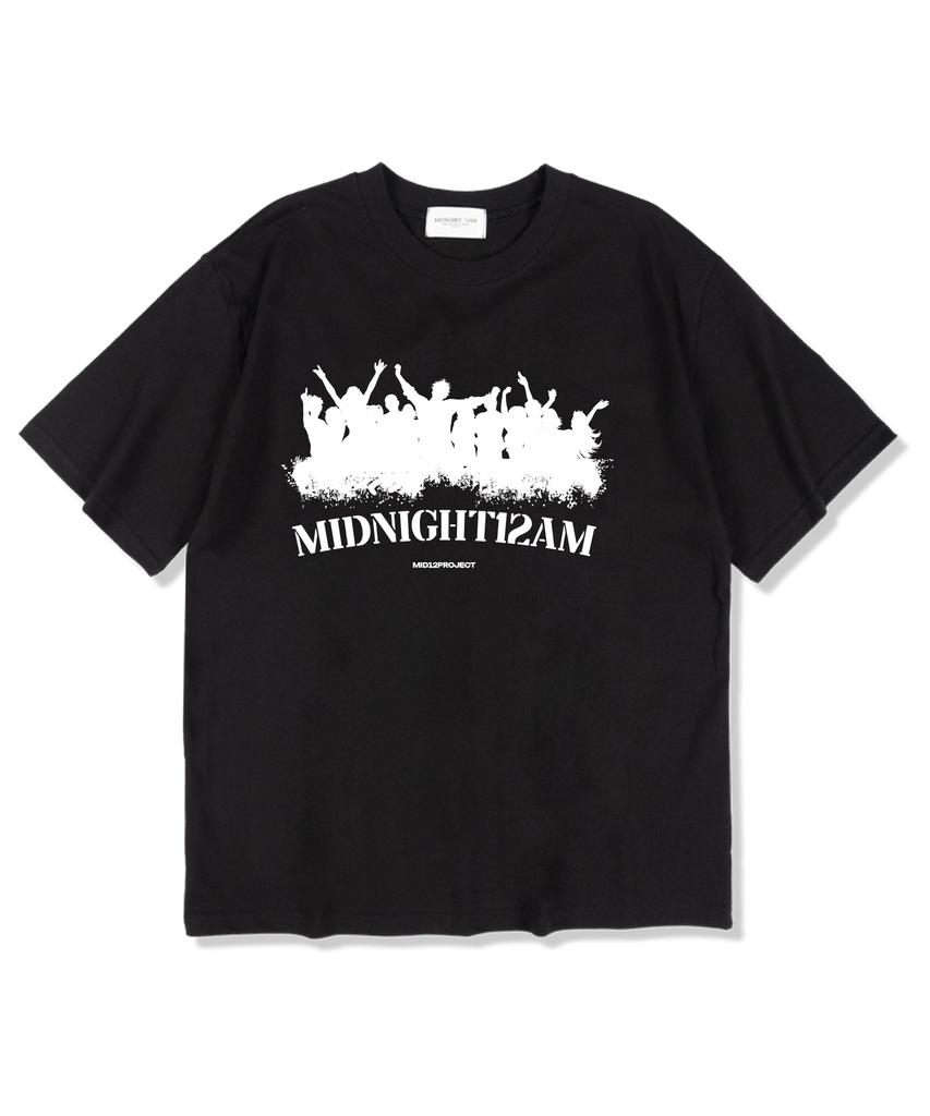 MIDNIGHT12AM Festival Short Sleeve T-Shirt Black