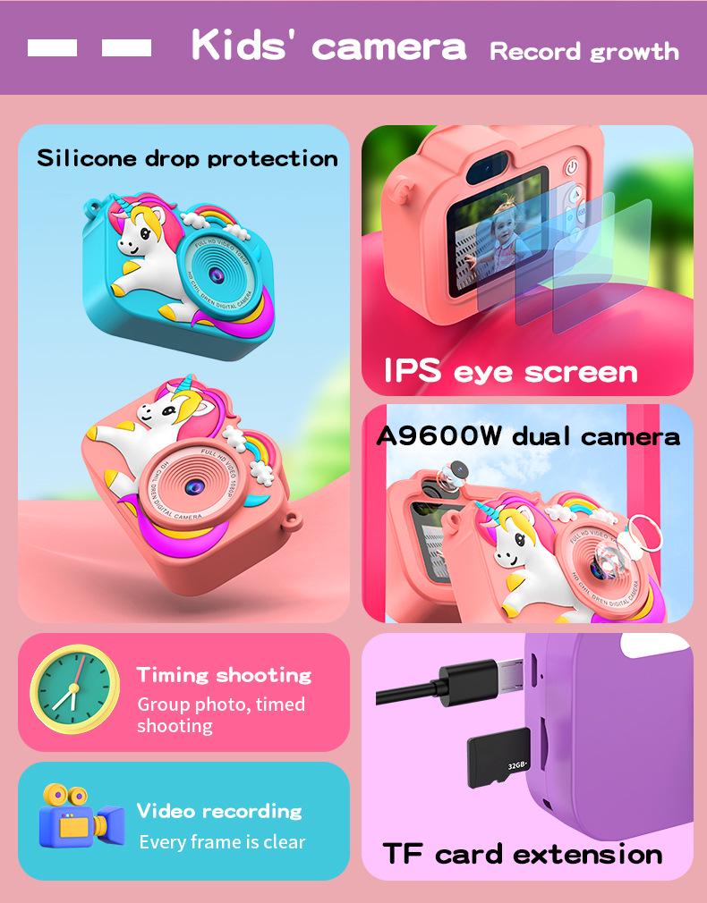 Y8 Kids Portable Mini Cartoon Camera: Cute HD Digital Photography Gift 2025