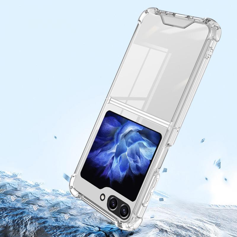 For Samsung Galaxy Z Flip7 FE 5G/Z Flip6 5G Case Transparent Hard Acrylic Phone Cover Shockproof Protection