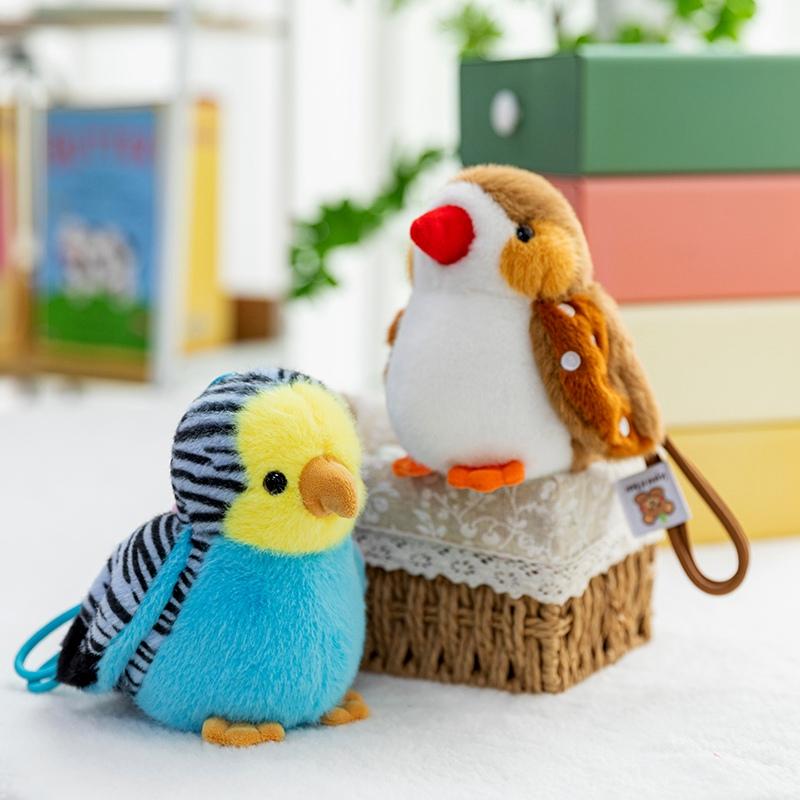 Uccello Cartone Animato Pappagallo Bambola Pinguino Uccello Peluche Giocattolo Ciondolo Carino Bambola Imbottita Oggetti di Scena Borsa Portachiavi Bambini Giocattolo Natale Compleanno