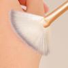 New Practical Facial Brushes Fan Makeup Brushes Soft Portable Mask Brushes Cosmetic Tools for Ladies Girls Nail Charm Beaut
