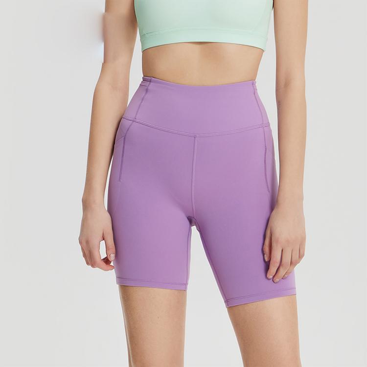 Saucony Solid High Waist Sports Shorts Women shorts Magenta Purple SC1239136-1