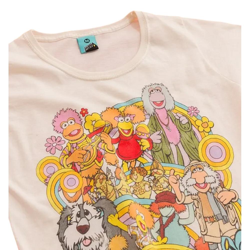 Fraggle Rock Womens/Ladies Rainbow Parade Fitted T-Shirt