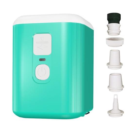 Outdoor Mini Air Pump with LED Light 6 Nozzles Portable USB Inflatables Ring Pool Float Air Mattress Bed Portable