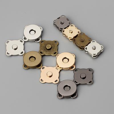 DIY Hand-sewn Plum Blossom Magnetic Buckle Luggage Coat Bag Magnet Buckle Hidden Buckle Invisible Child and Mother Magnet Button