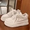 Leather Platform White Shoes Women's Shoes Early Spring New Heightening Board Shoes Women's Casual Shoes Sports Shoes